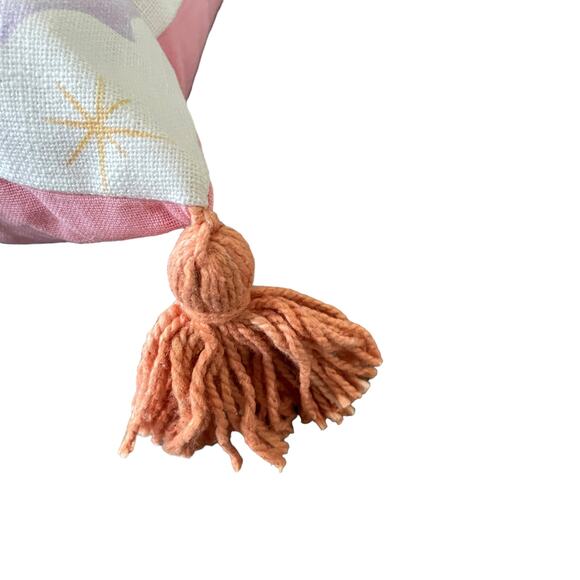 Cupcakes & Cashmere HALLOWEEN GHOST Pillow 14x24 Embroidered Pastel NEW - Picture 10 of 15